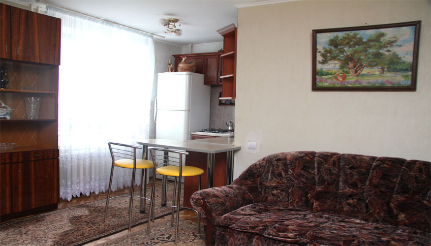 Retro Twist Apartment is a 3 rooms apartment for rent in Chisinau, Moldova